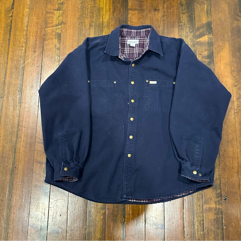 Carhartt Men’s Navy Shirt Jacket 2XL